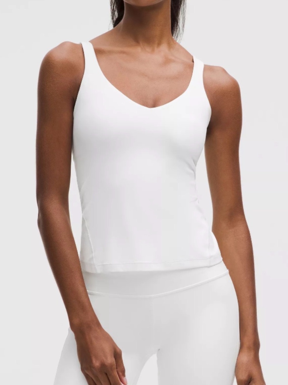 Lululemon Align Tank waist length white top